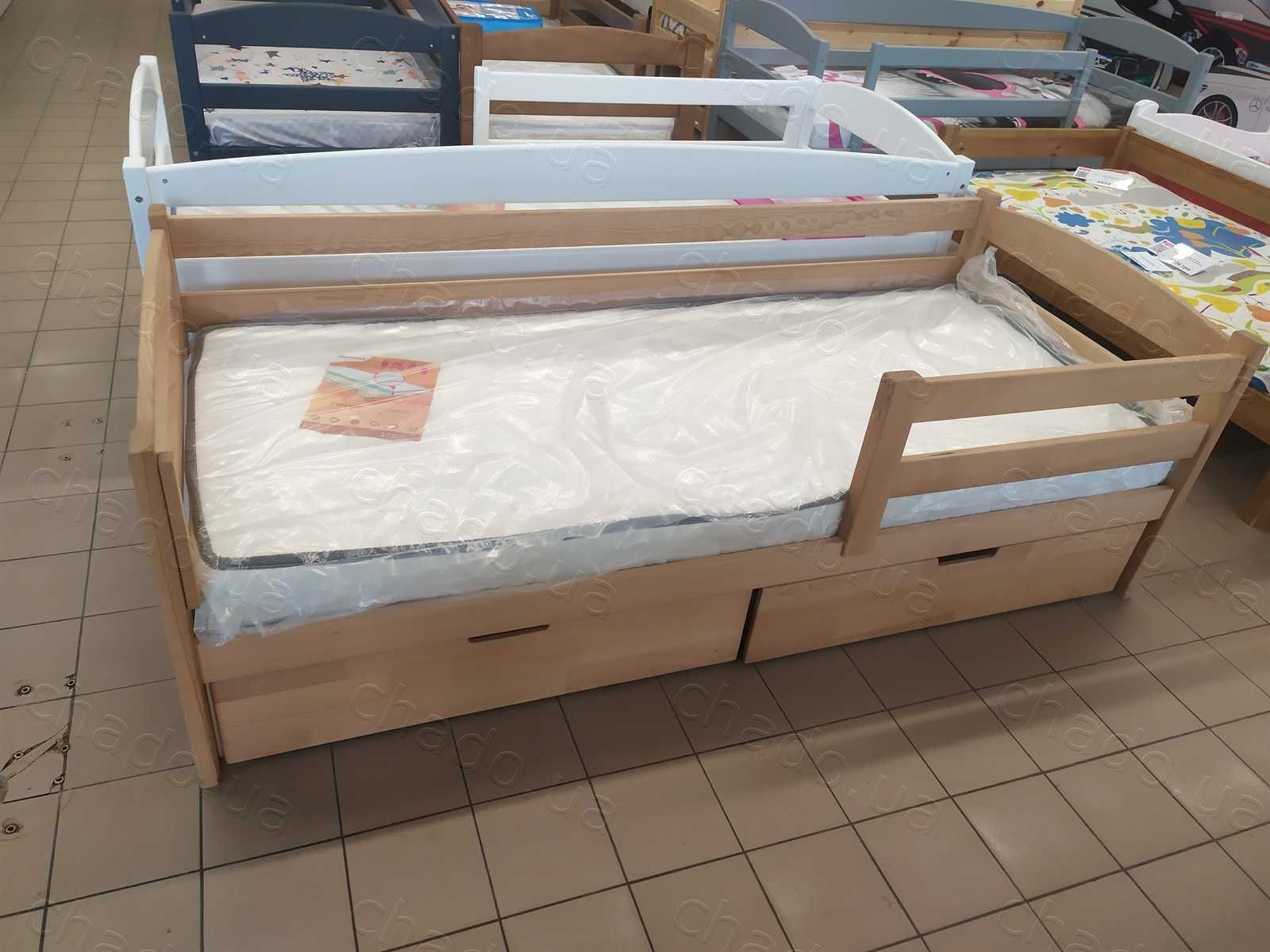 Дитяче Ліжко з дерева БУК | Кровать для ребенка ; Кроватка с бортиком!