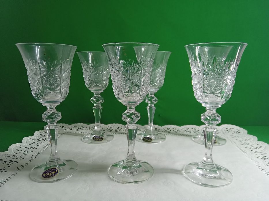 Набор хрустальных бокалов Bohemia, Чехословакия (6 шт.)