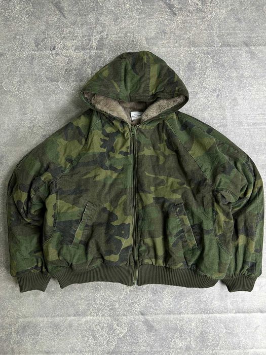 Бомбер двосторонній камо с мехом куртка курточка пуховик мех MA-1 M S