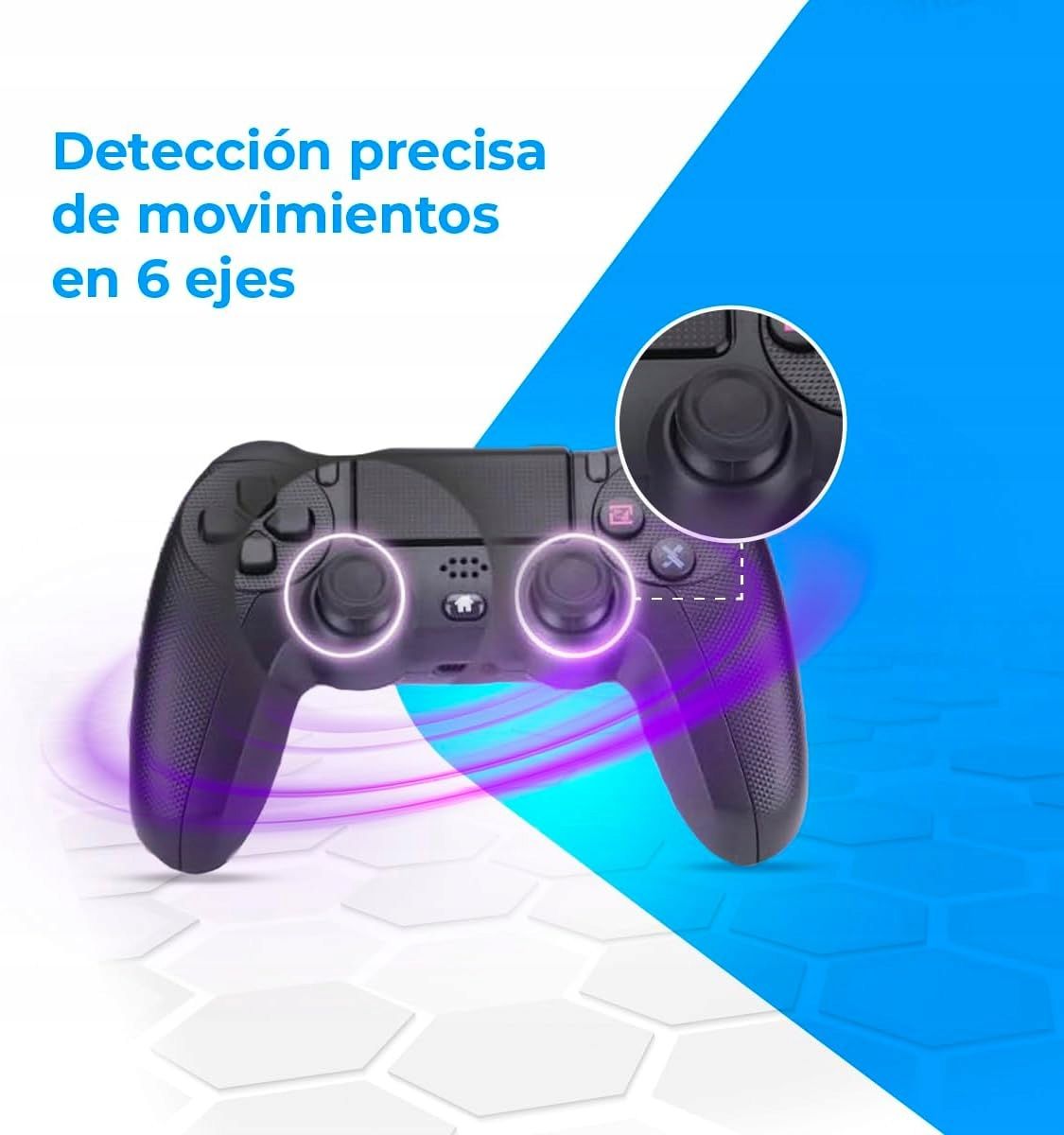 kontroler bezprzewodowy nk na ps4 / ps3 / pc / mobile czarny do gier