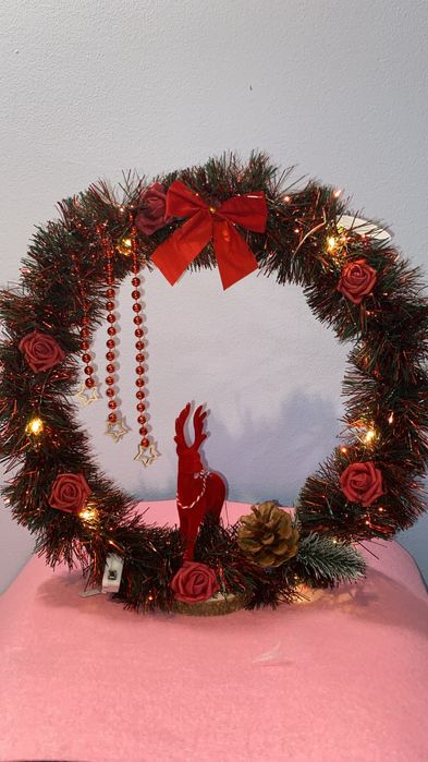 Arco de natal vermelho