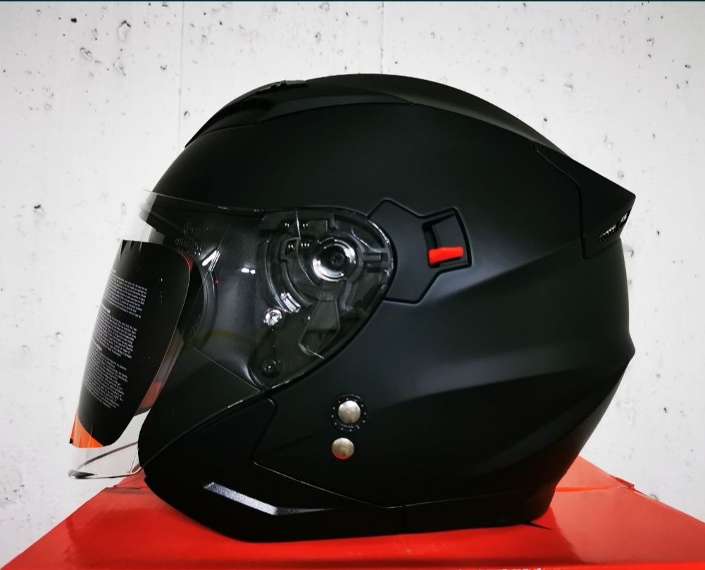 Capacete Jet Preto Matte ( L )( NOVO )