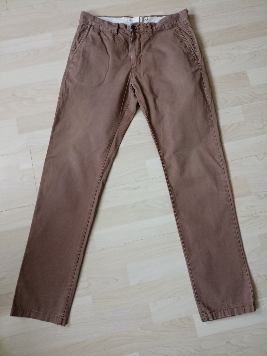 Spodnie Chinosy L.O.G.G. h&m Slim Fit 32 175/82A