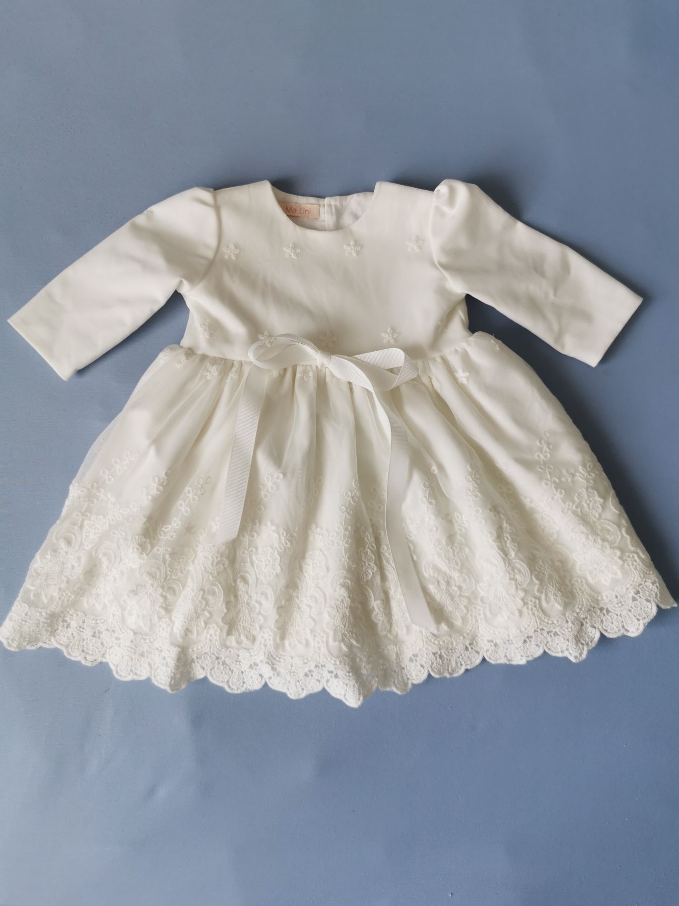 sukienka na Chrzest chrztu Sesja koronkowa Ma Lini model Louna 62/68
