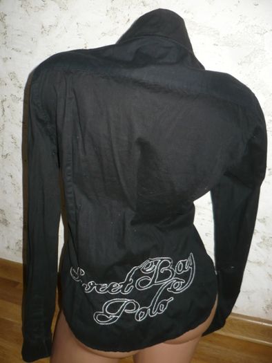 Рубашка черная женская х-б 44р. S