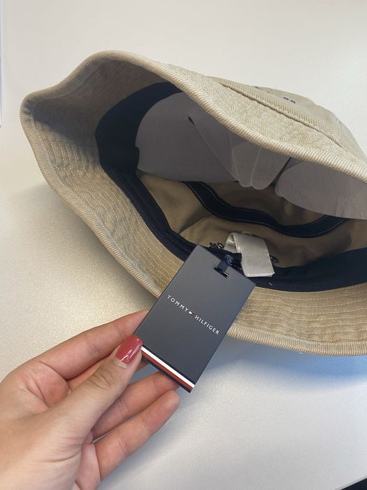 bucket hat kapelusz rybacki bezowy tommy hilfiger nowy z metka