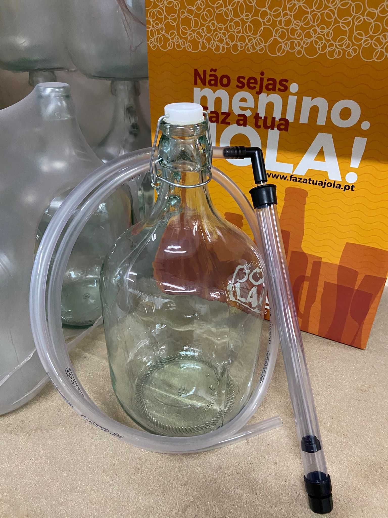 Demijohn Garrafão de Vidro 5L - NOVAMENTE DISPONÍVEL