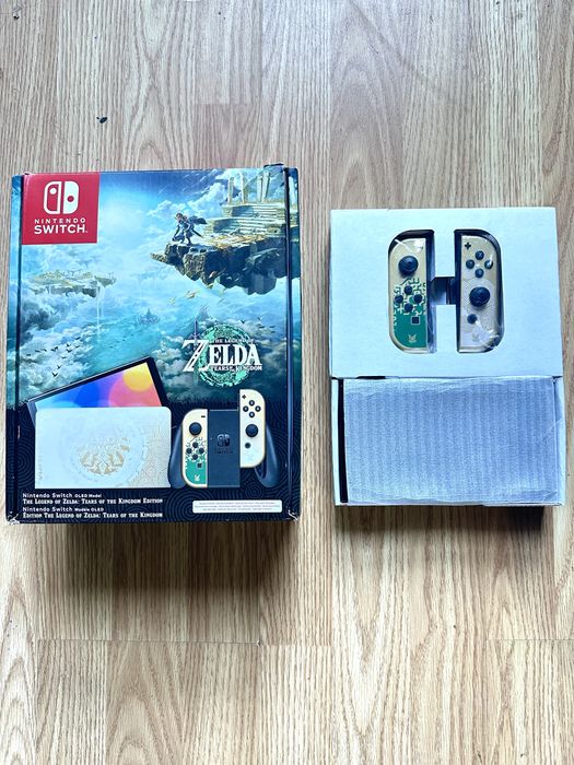 Nintendo Switch Oled Zelda (Edição TOTK, Caixa)