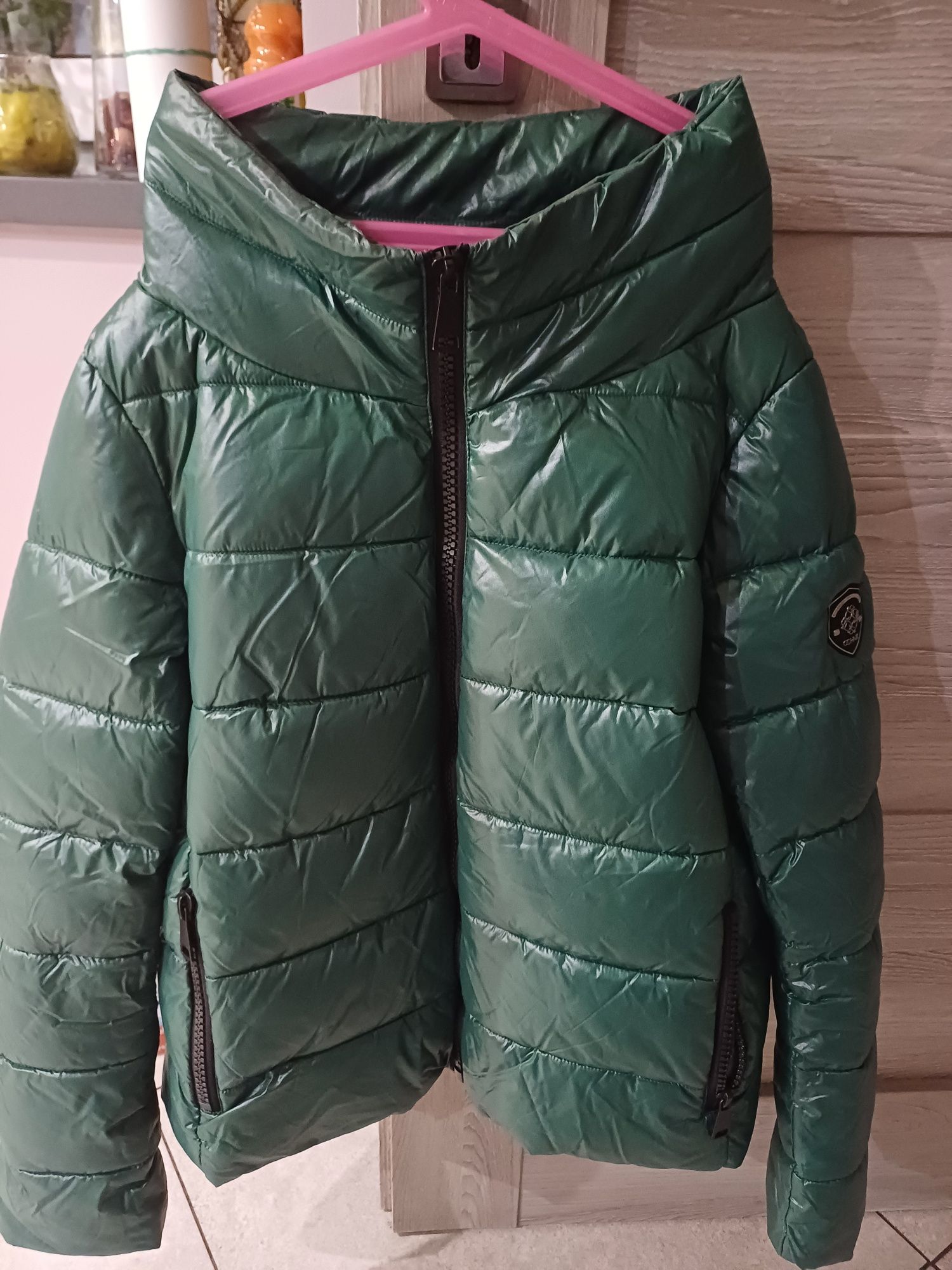 Kurtka puchowa ochnik zielona xl
