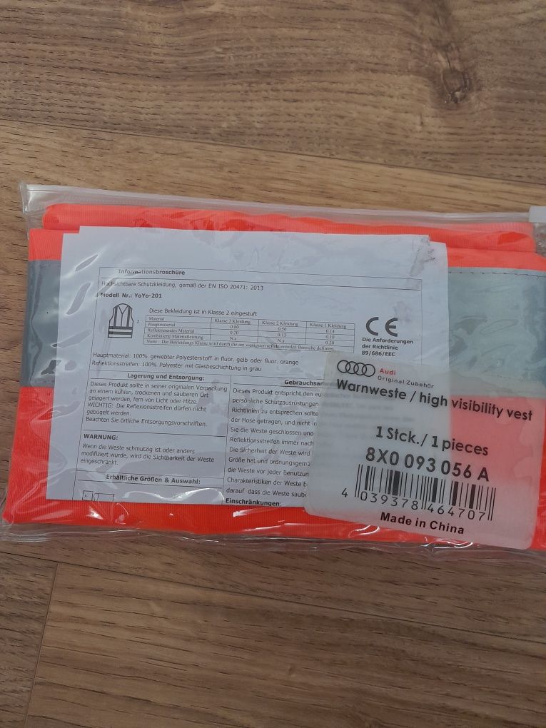 Kamizelka odblaskowa Audi oryginał nowa
