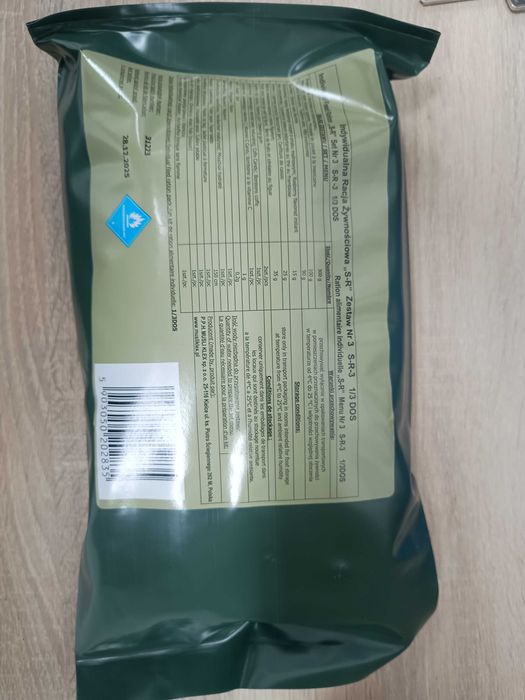 Racje Wojskowe - jedzenie turystyczne