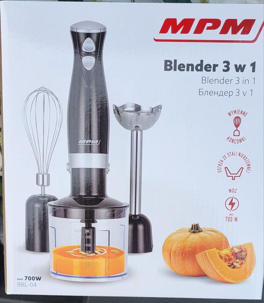 Nowy Blender 3w1 MPM 700W