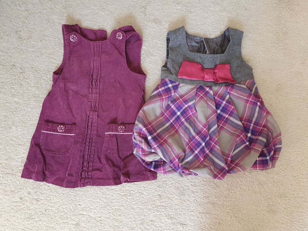 Paka ciuszki ubranka sukienka bluzka bluza pajac dla dziewczynki 80-92