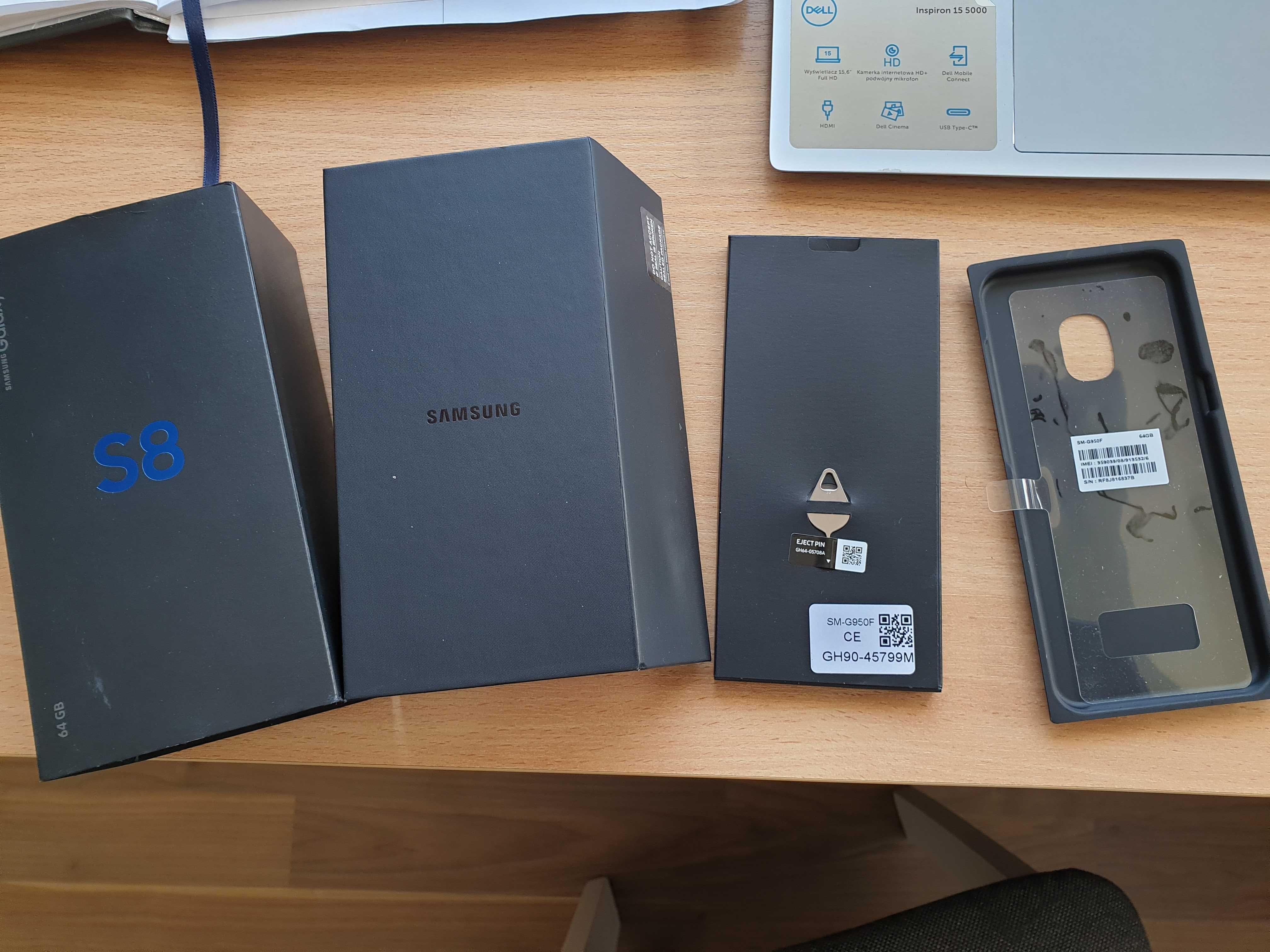 Pudełko kartonik opakowanie Samsung S8 Kompletne