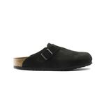 Сабо Birkenstock Boston Soft Footbed Suede Leather Black