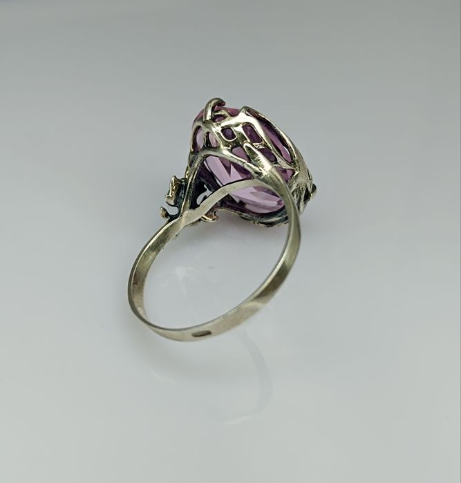 Серебряный набор серьги и кольцо 925 пробы