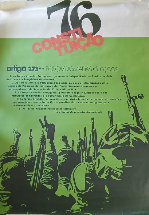Poster cartaz constituição 1976