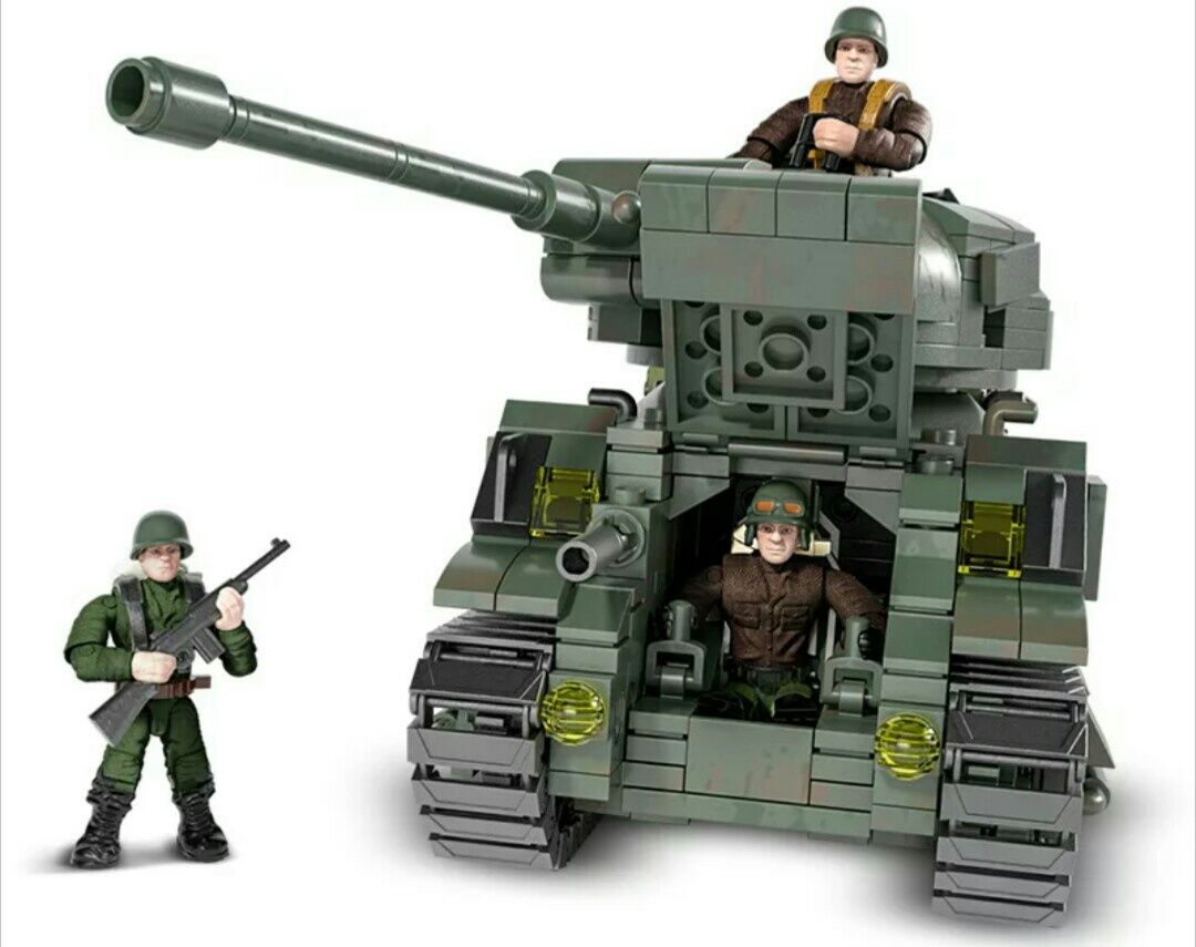 Конструктор Армия WWII IBLOCK "Танк M4 Шерман SHERMAN", 750 дет.