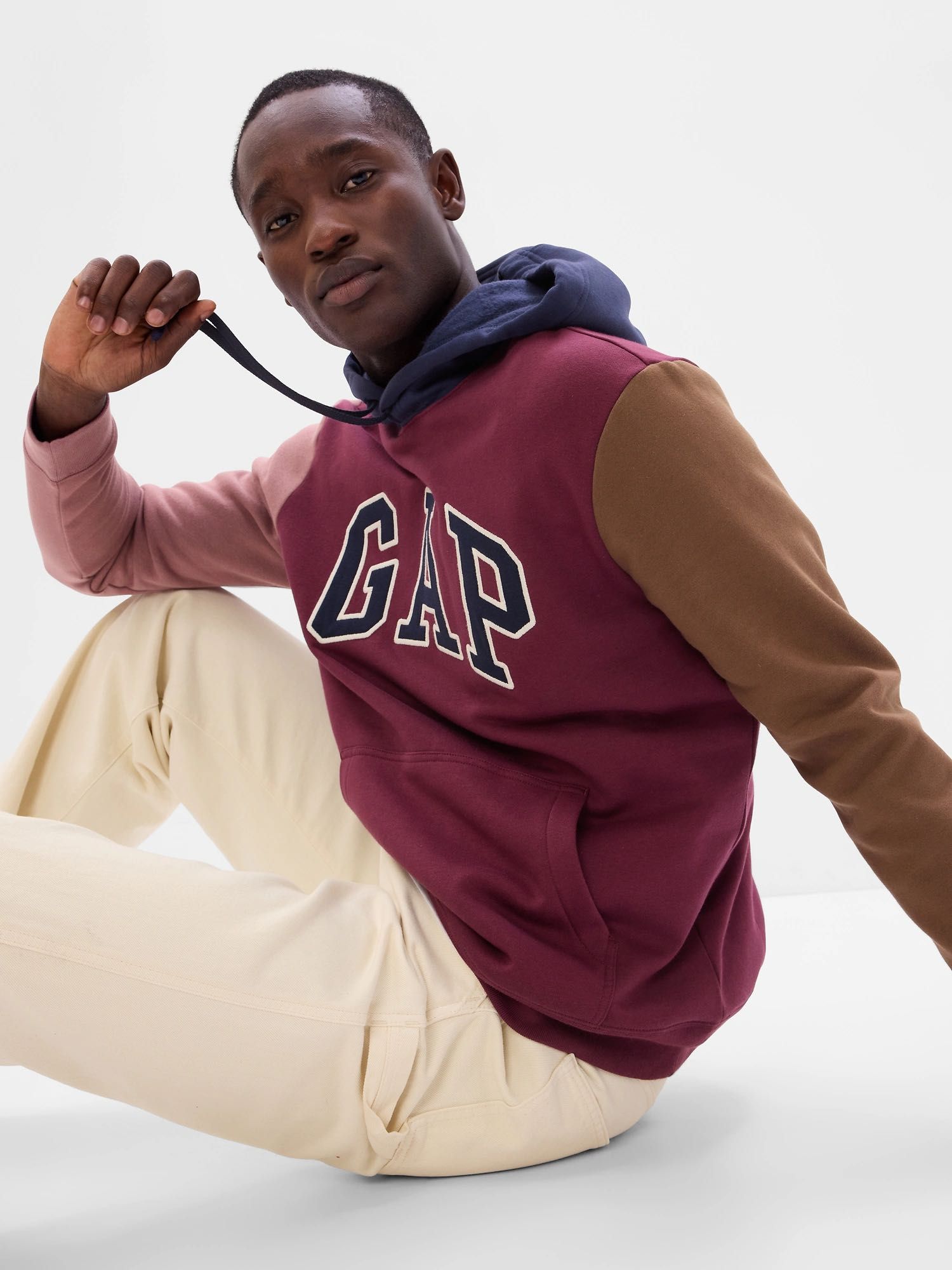 Худі GAP (оригінал) з логотипом Gap Logo Colorblock Hoodie S з США