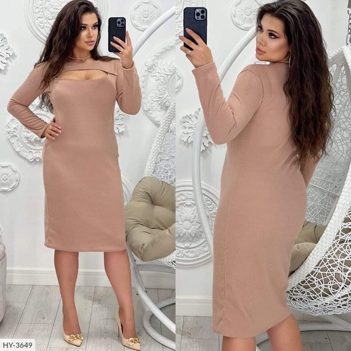 Сукня футляр рубчик