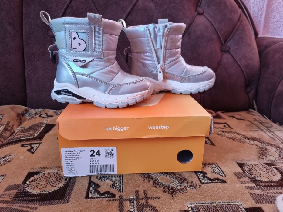 Продам зимові ботиночки на дівчинку, 24 розмір