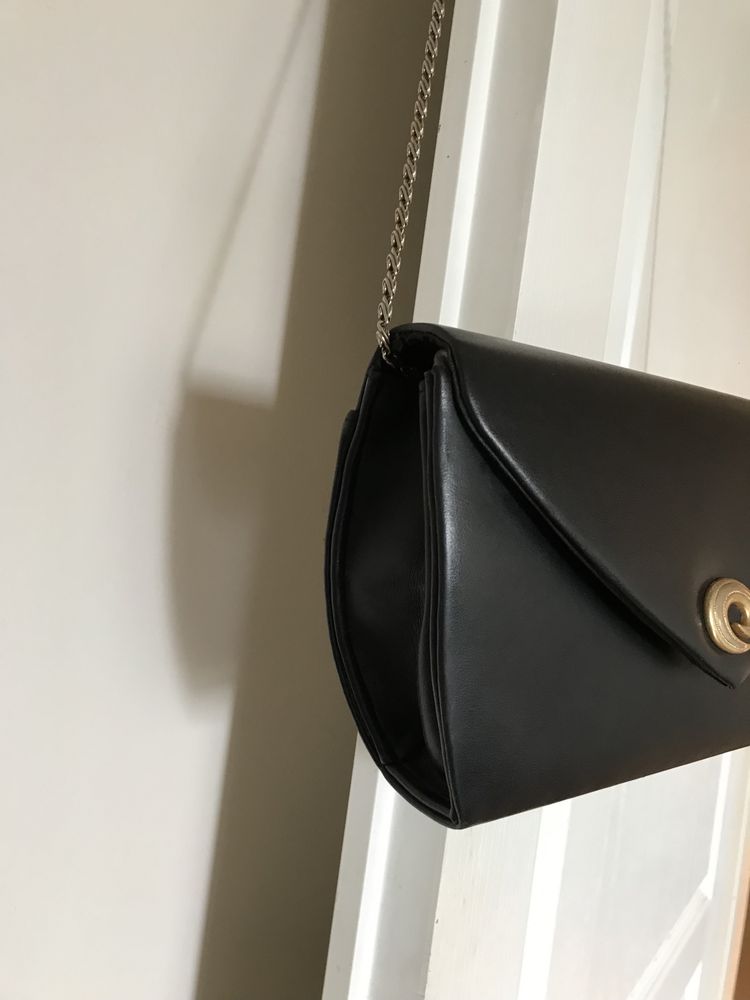Czarna elegancka torebka na łańcuszku Vintage Zara