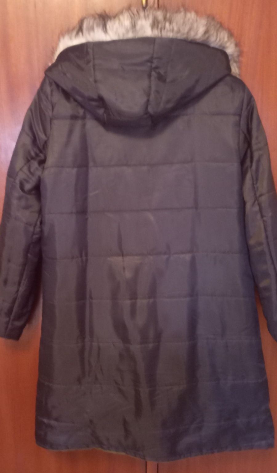 Casaco/Parka de Sra reversível, verde e preto,
