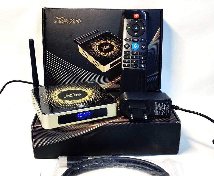 TV BOX X96 X10 4/32Гб Amlogic S928X Android 11 настроена, перепрошита.