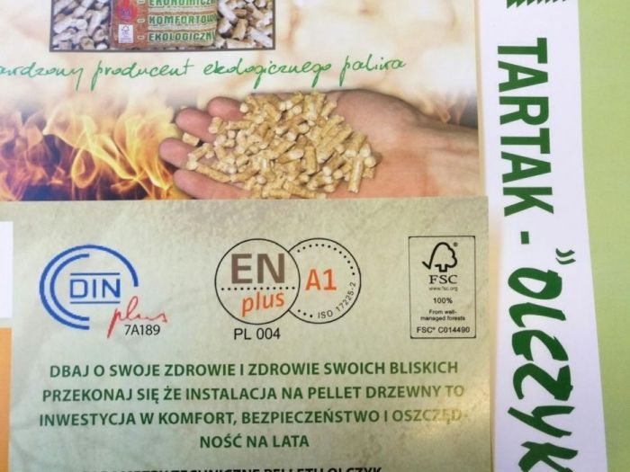 Pellet Olczyk drzewny opałowy 6 mm worek 15 kg tanio dystrybutor