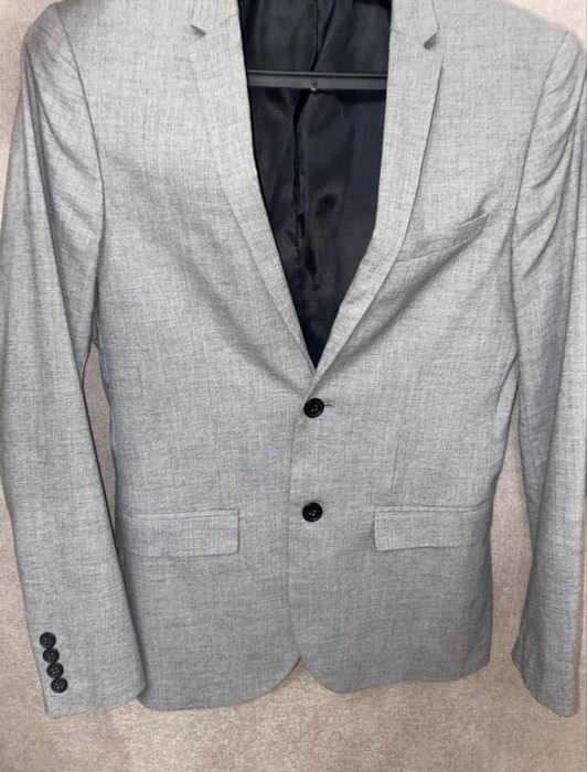 Чоловічий сірий піджак h&m розмір xs (46)