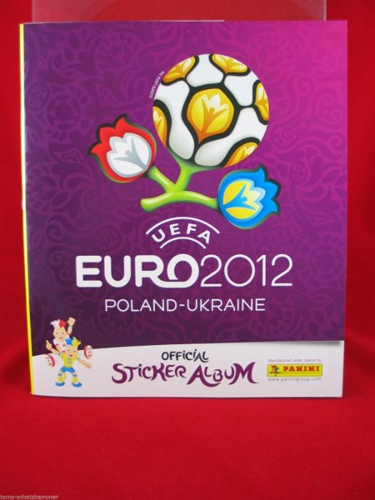 Euro 2012 da Panini – Caixa selada com 100 saquetas