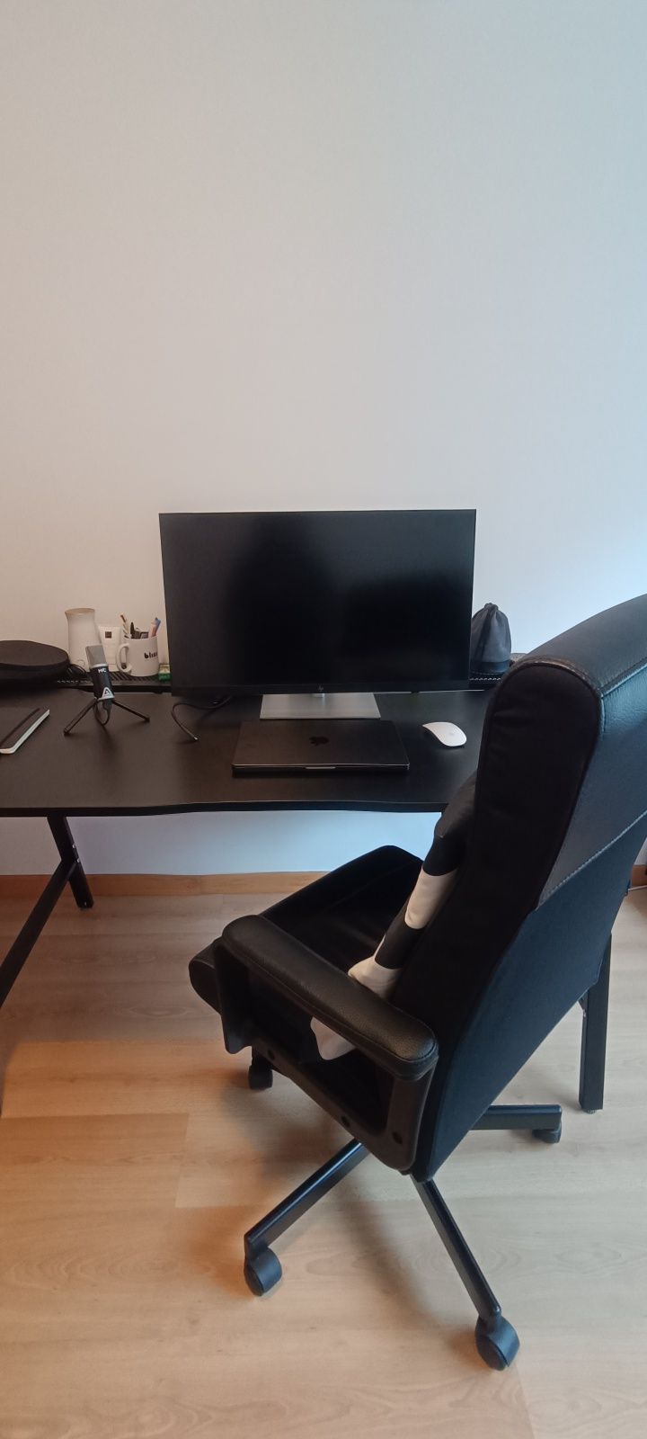 Secretária preta como nova Ikea 160x180