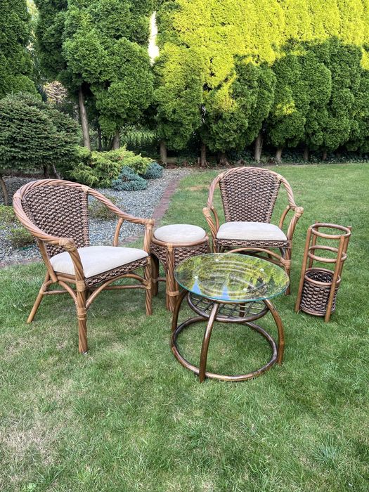 Komplet mebli rattanowych