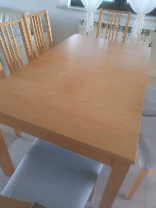 Stół Ikea z 6 krzesłami