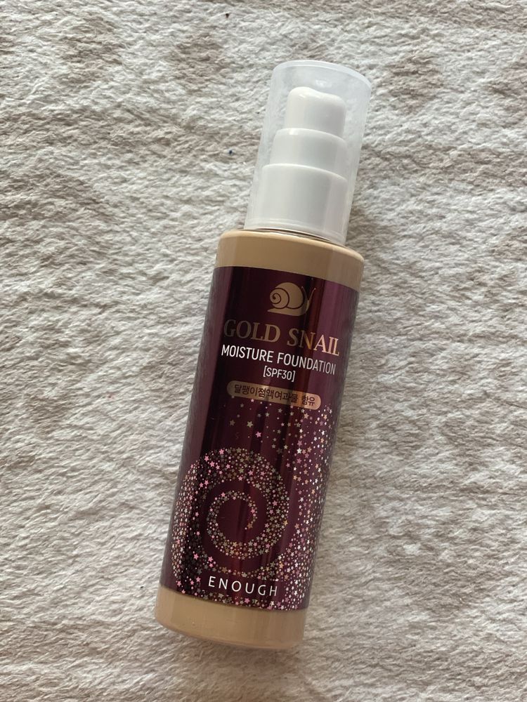 Gold snail, moisture foundation, kolagen podkład