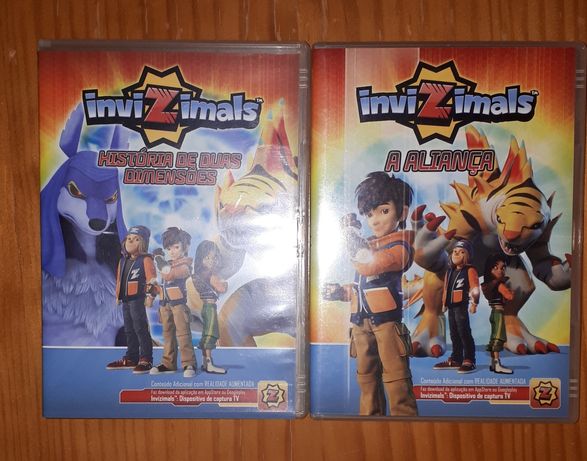 2 DVDs  da coleção Invizimals