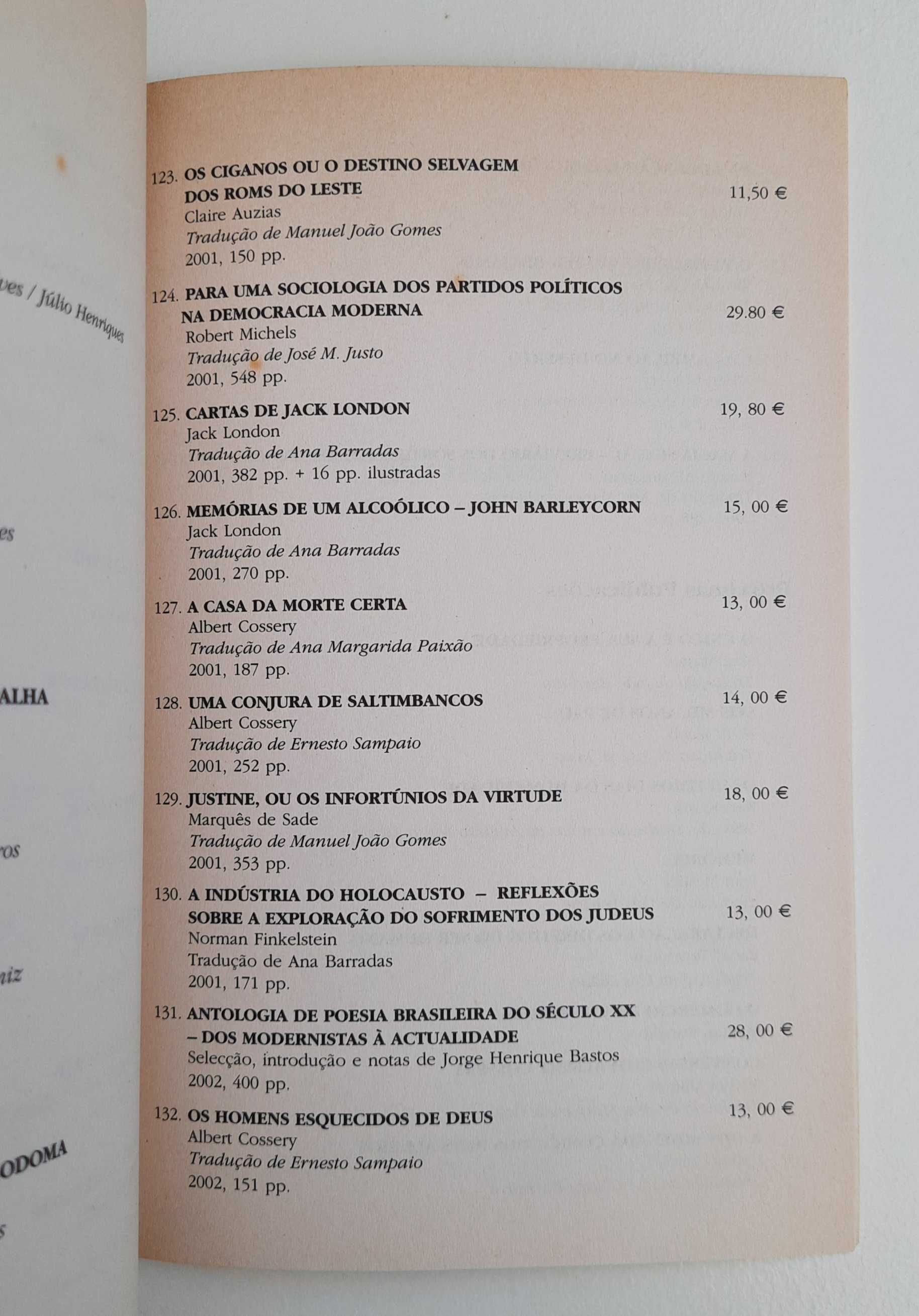 2 Catálogos, Antígona (2002) + Mariposa Azul (1998 a 2000)