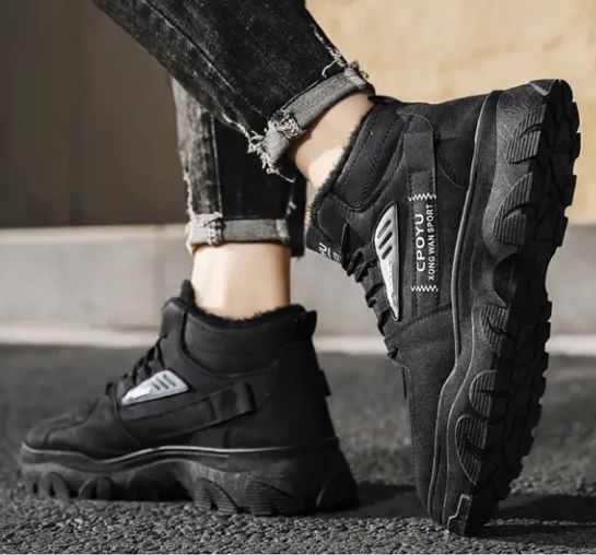 38р./24,2 см.Зимові черевики на хутрі, ботинки чоботи на хлопчика