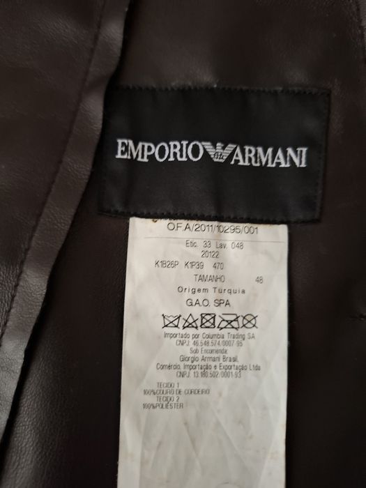 Jaqueta em pele - Armani