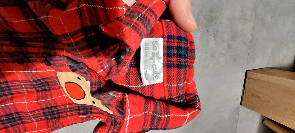 Koszula świąteczna z reniferem chłopięca