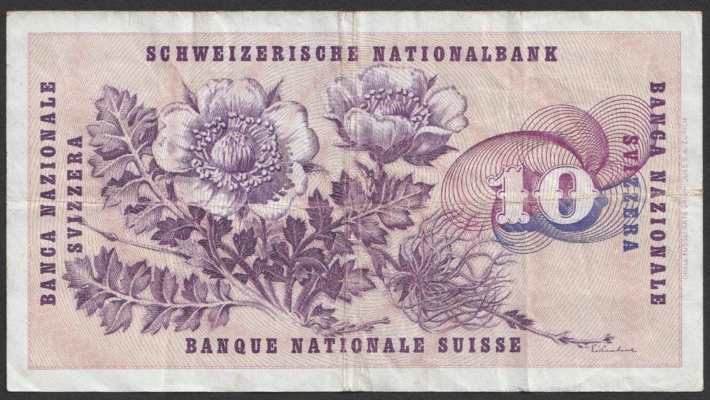 Szwajcaria 10 franków 1974 - 93A - Keller