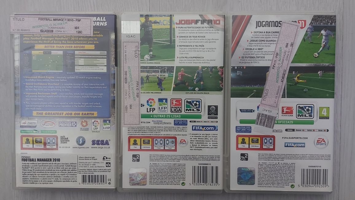 Pack Sports PSP Fifa10/11 + FMH2010 - 10€ todos