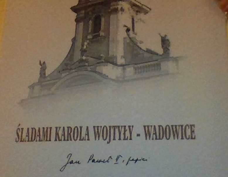 Folder z arkusikiem - Śladami Karola Wojtyły - Wadowice.