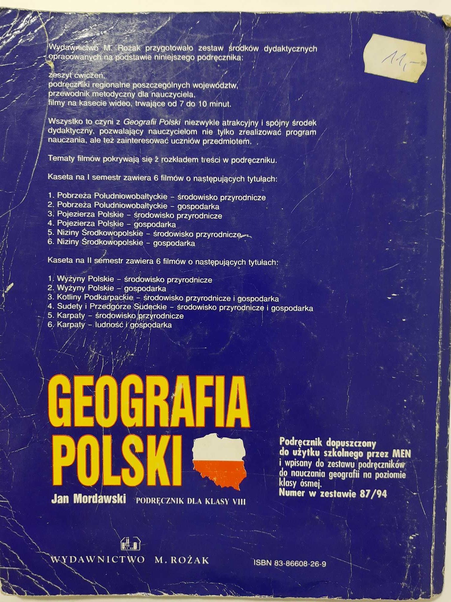 Geografia Polski klasa VIII - Jan Mordawski