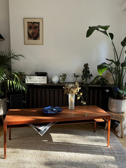 Stół kawowy tekowy Ludvig Pontoppidan Dania lata 60