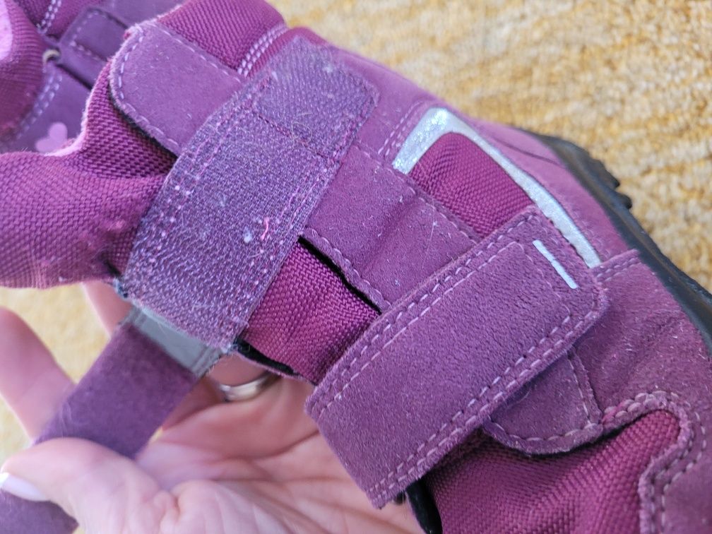 Buty zimowe husky superfit ciemny róż gore-tex r28