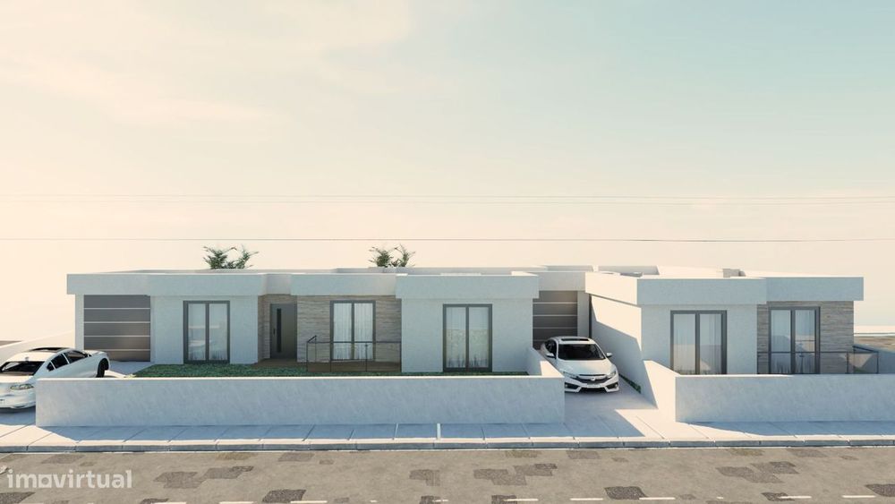 Moradia T3,r/c, geminada,p/construção em ICF Insulated Concrete Forms.