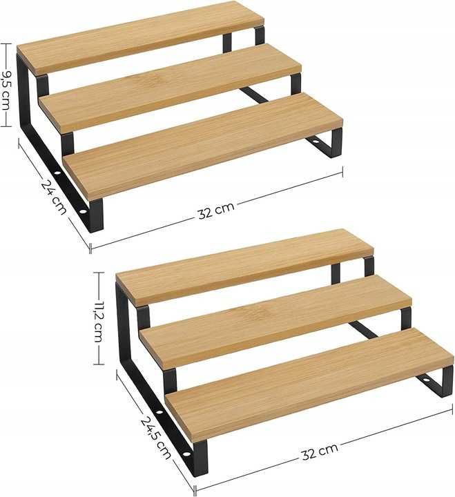 Nowy Stojaki na przyprawy / 2 x po 3 schodki / organizer / 1166