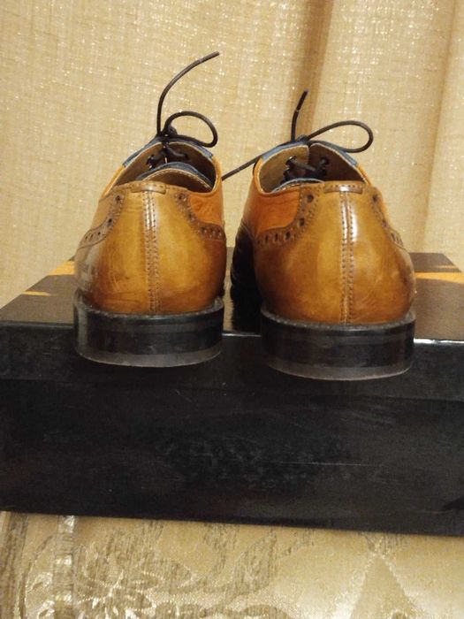 Туфлі-броги оксфорди спектатори шкіряні чоловічі Melvin & Hamilton 40р