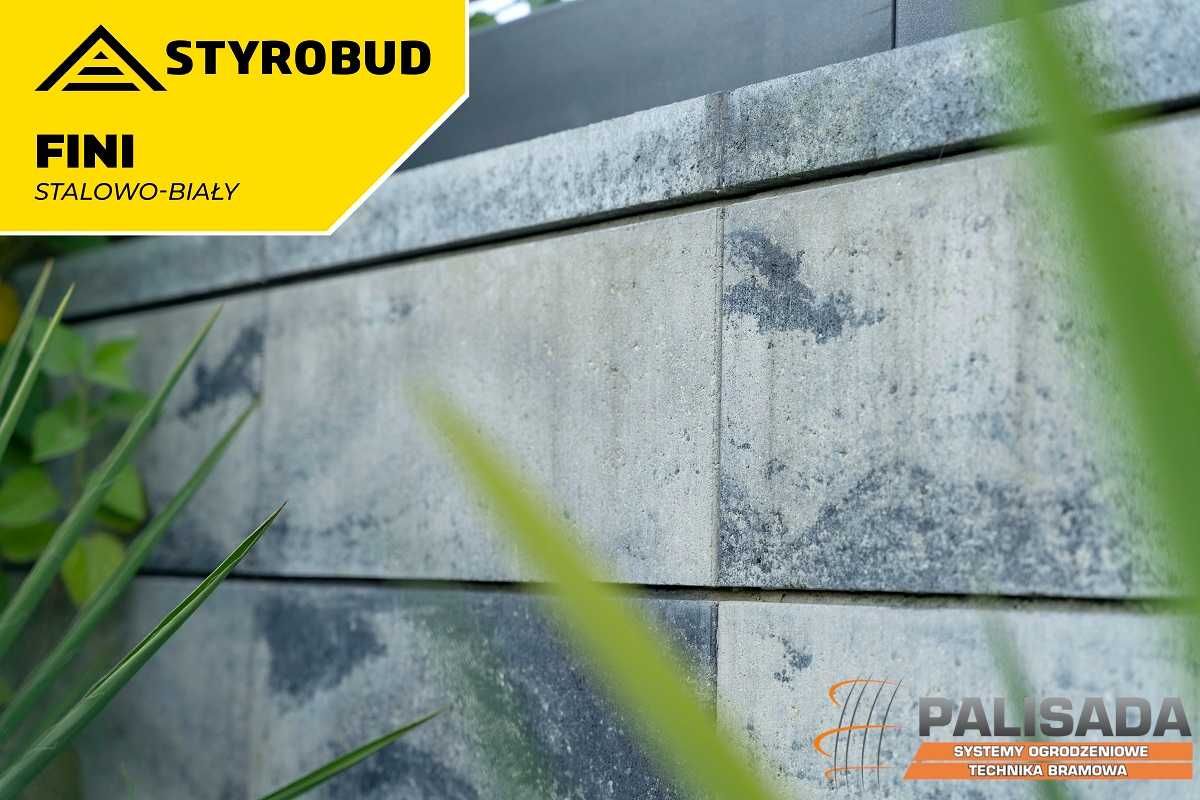 Bloczki, pustaki ogrodzeniowe STYROBUD FINI | Transport HDS | OD RĘKI!